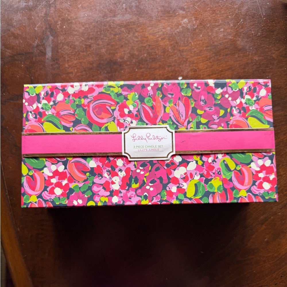 Lilly Pulitzer 3 piece Candle Set